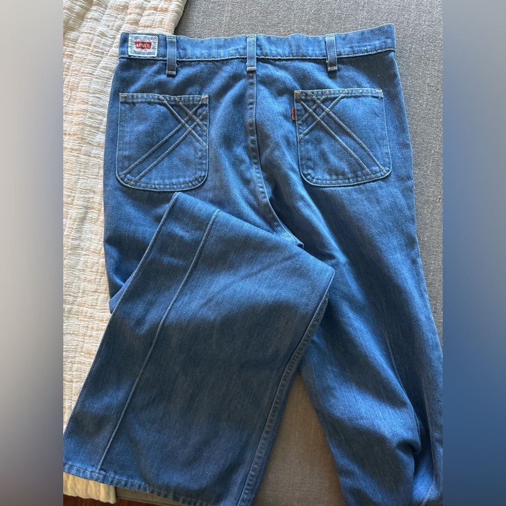 Vintage 70s Levi’s Orange Tab Flare Bell Bottom Jeans